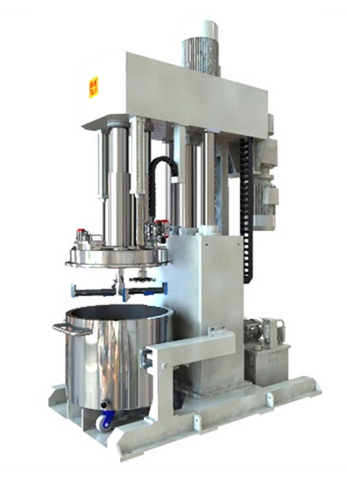 Reciprocal up/down mixer with disperser